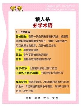 狼人杀警上警下什么意思[图2]